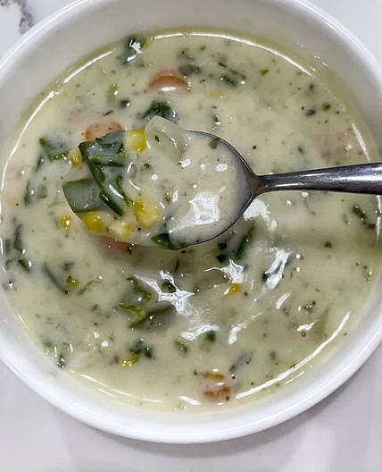 Cream of vegetable soup 