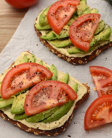 Hummus and Avocado Toast