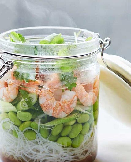 Japanese prawn noodle jar