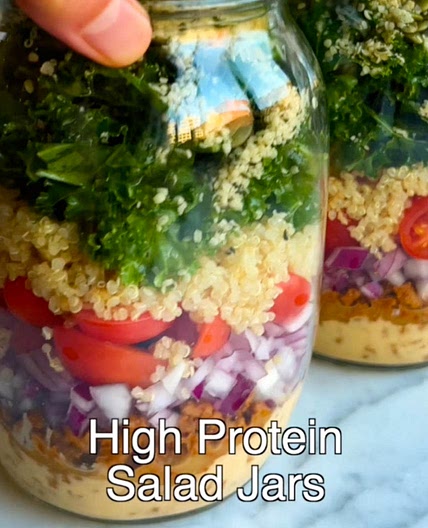 Plant Boss High Protein Salad Jars