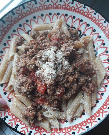 Beef penne pasta