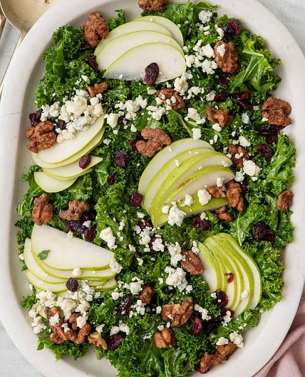 Pear Salad with Candied Walnuts