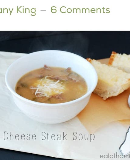 Philly cheese steak soup - slow cooker