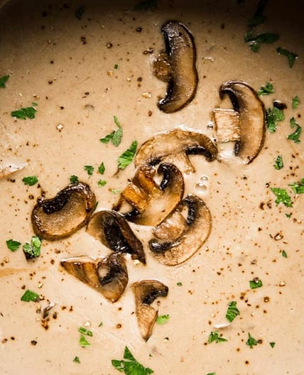 Mushroom  Gruyère Soup