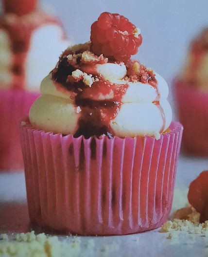 Raspberry shortcake cupcakes