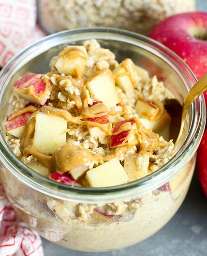 PB Apple Pie Overnight Oats