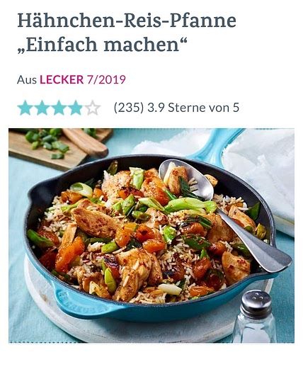 HÄHNCHEN REIS PFANNE
