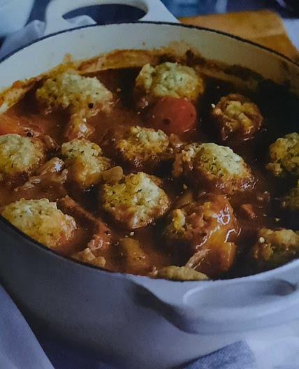 Beef stew with dumplings