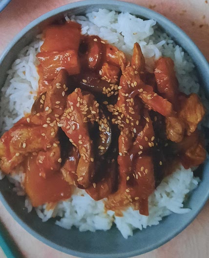Sweet and sour pork stir-fry
