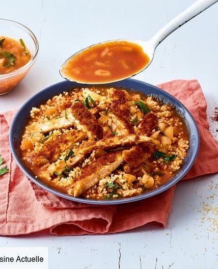 Poulet semoule