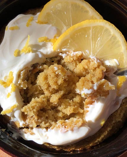 Lemon cake baked oats (270 cal)