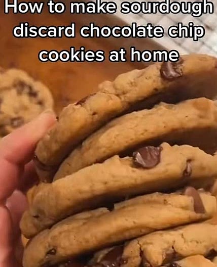 Sourdough Discard Chocolate Chip Cookies