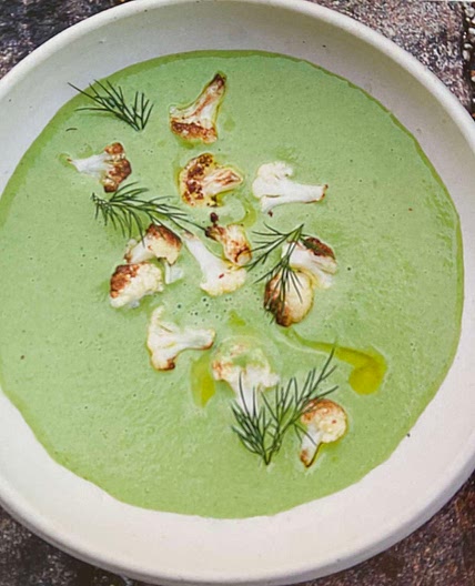 GT Cauliflower Soup with dill and roasted cauliflower