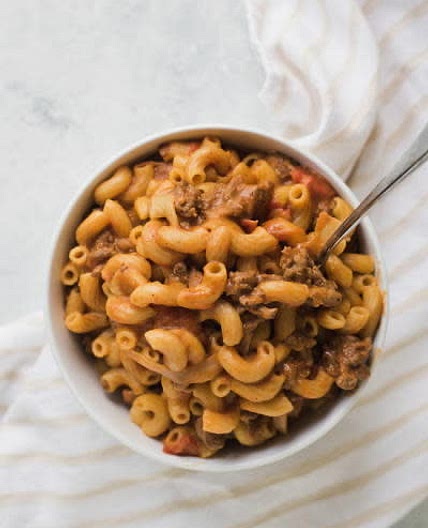 Cheesey One Pot Hamburger Casserole