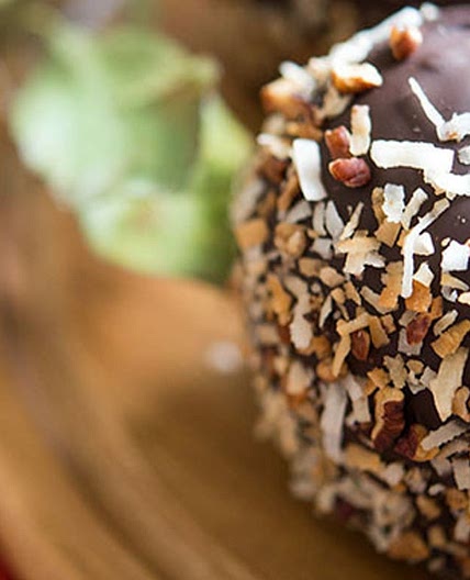 German Chocolate Caramel Apples