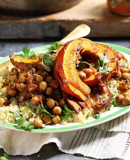 Moroccan onion squash stew