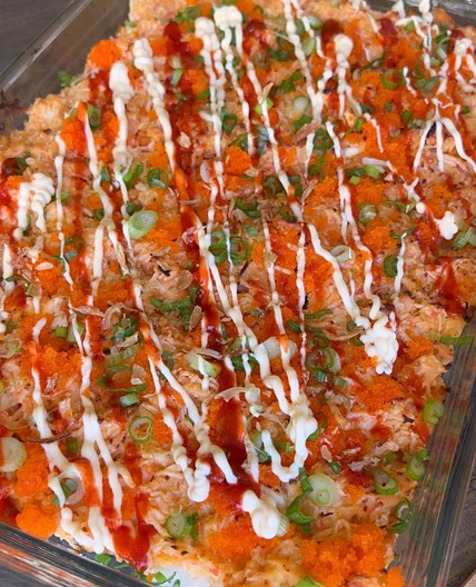 Salmon Sushi Bake