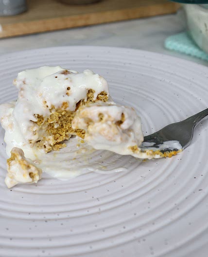 Healthy No Yeast Pumpkin Cinnamon Rolls 