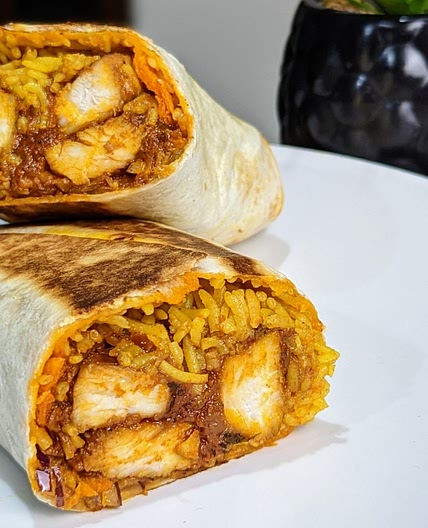 Creamy Cajun Chicken Burrito