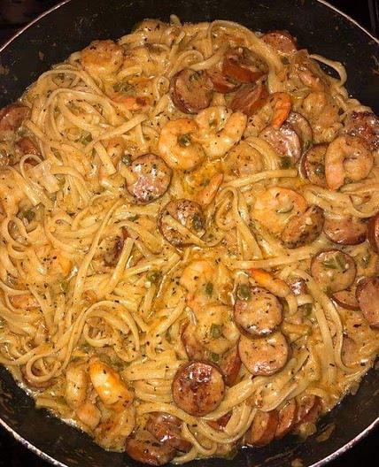 Cajun Shrimp Pasta with Sausage ***