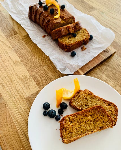 Asli's Healthyish Almond Orange Loaf Cake