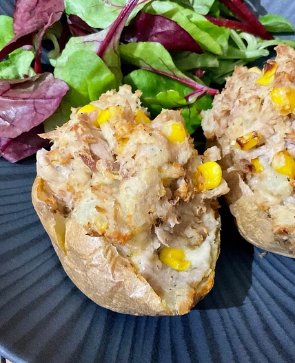 Tuna and Sweetcorn Potato Skins