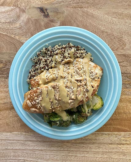Gluten-Free Dijon Almond Crusted Tilapia