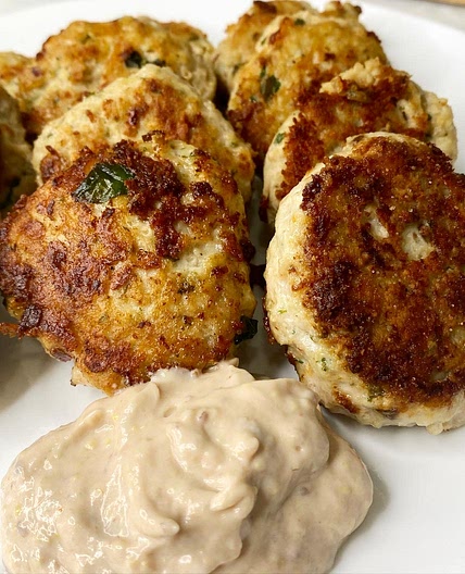 Low Carb Cheesy Chicken Fritters