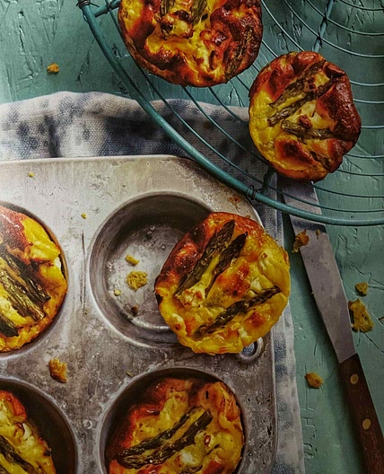 Asparagus & Feta Crustless Mini Quiche