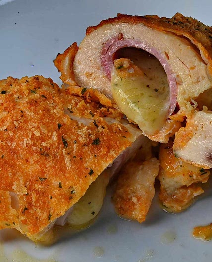 Air Fryer Chicken Cordon Bleu