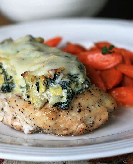 Keto Spinach-Artichoke Chicken