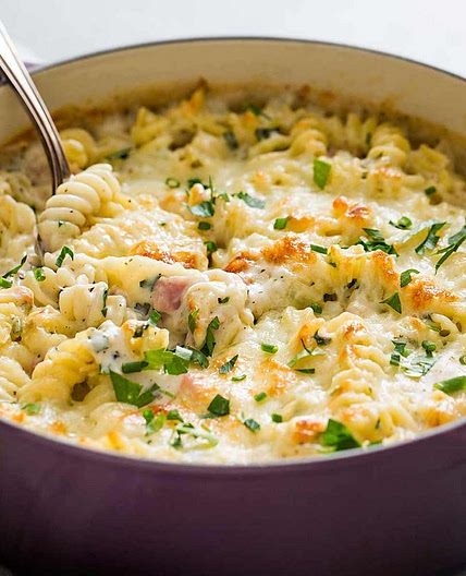 Ham and Cheese Pasta Bake