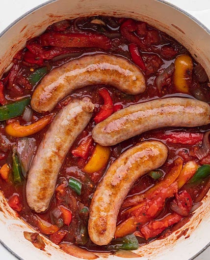 Sausage, Peppers, and Onions