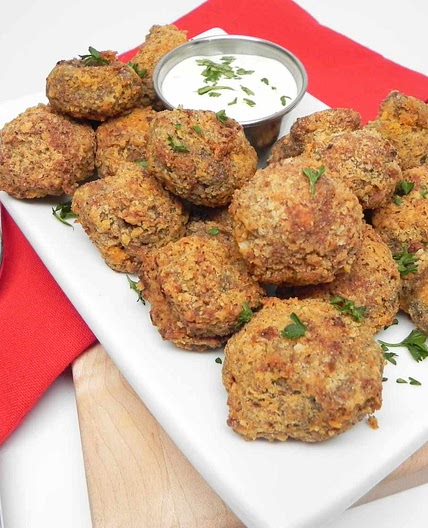 Air Fryer Fried Mushrooms