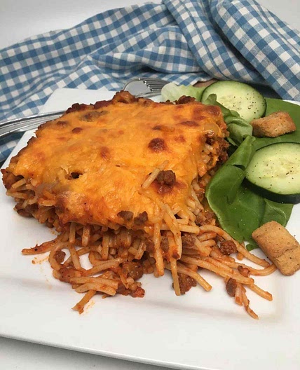 School Cafeteria Spaghetti