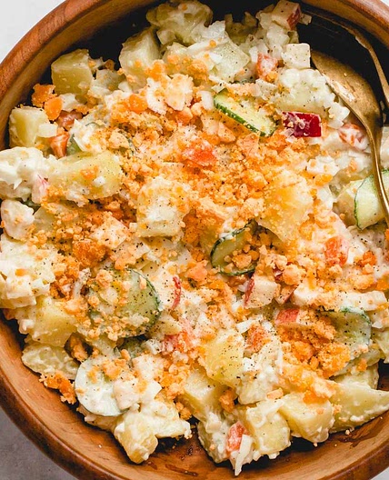 Korean Potato Salad With Apples