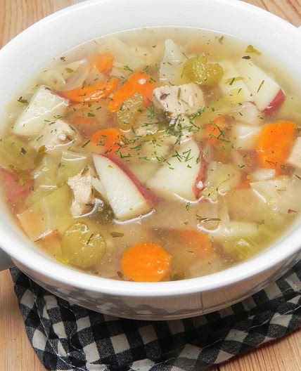 Chicken Soup with Cabbage