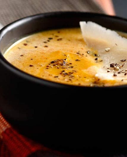 Velouté de potimarron au parmesan 