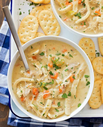 CREAMY CHICKEN NOODLE SOUP