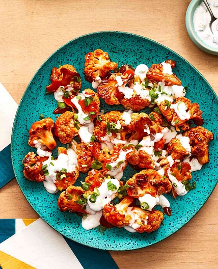 Buffalo Cauliflower With Yogurt Ranch