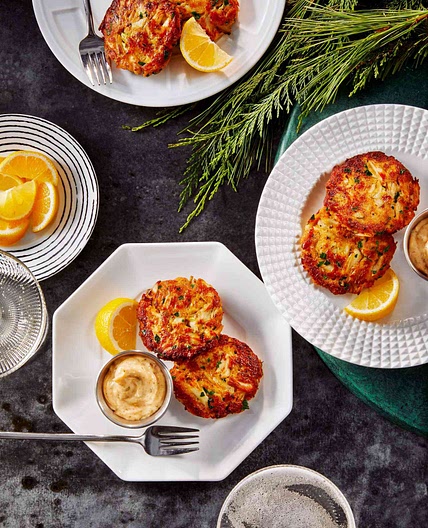 Crab Cake Bites with Old Bay Mayo, Chives, and Lemon