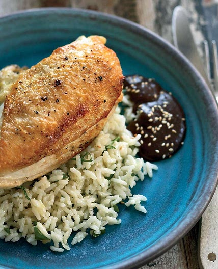 Pan-Roasted Chicken Breasts with Mole Negro