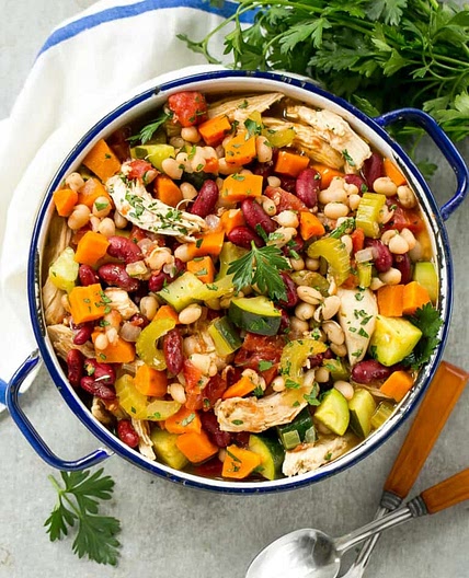 Italian Chicken Bean Soup