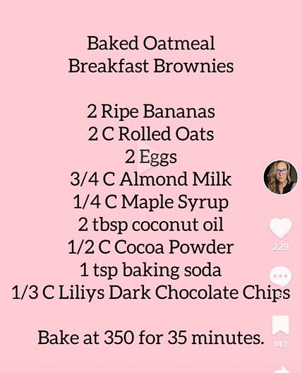 Baked cocoa oatmeal 