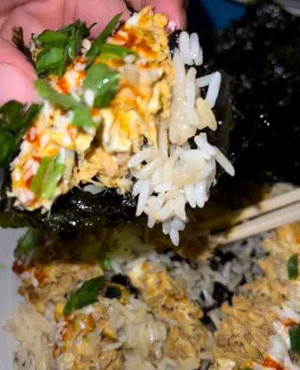 Salmon & Tuna Sushi Bake
