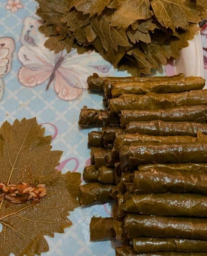 DOLMEH BARG | STUFFED GRAPE LEAVES