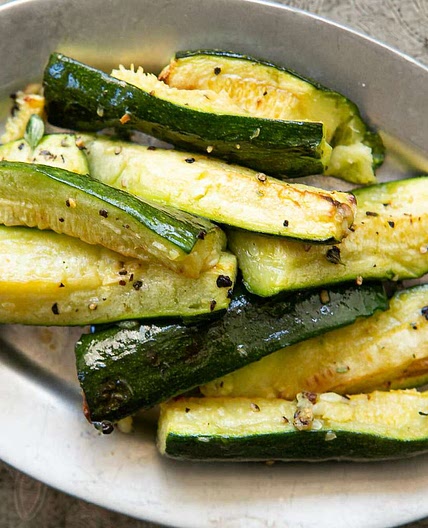 Roasted Zucchini with Garlic