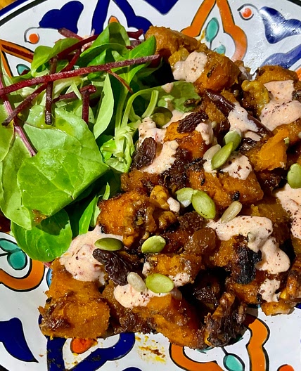 Roasted Spiced Squash with Harissa Yoghurt