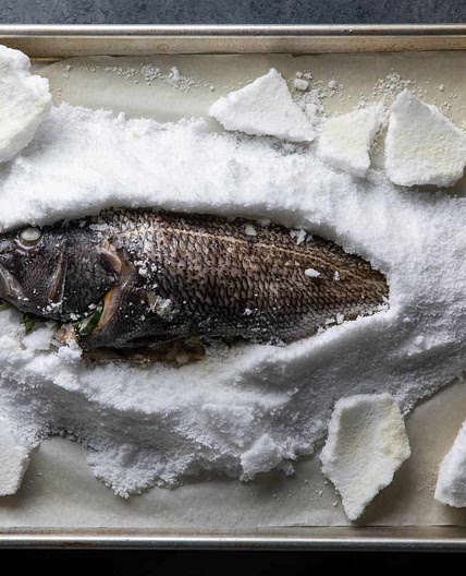 Salt-Baked Whole Fish With Fresh Herbs