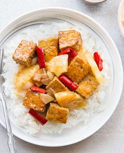 Easy Vegan Sweet-and-Sour Tempeh
